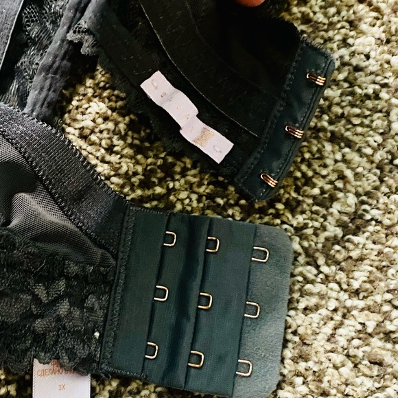 EUC Savage X Fenty Gray Floral Lace Logo Unlined Bralette - Picture 9 of 16